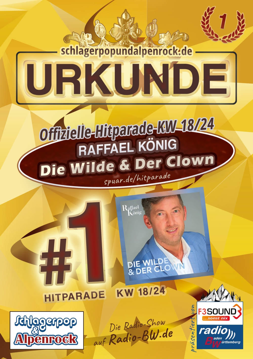 URKUNDE - Offizielle Hitparade KW 18/24
